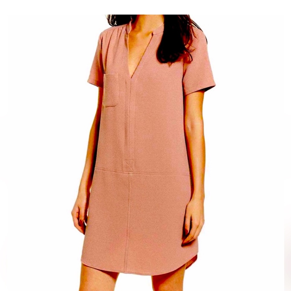 Lush Academia Slit Neck Dress, Size S